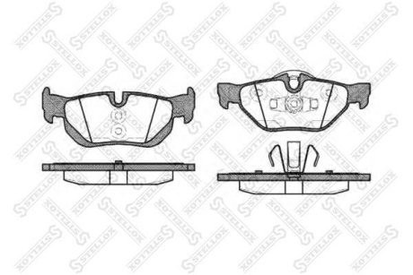 Brake pads STELLOX 1156000SX (фото 1)