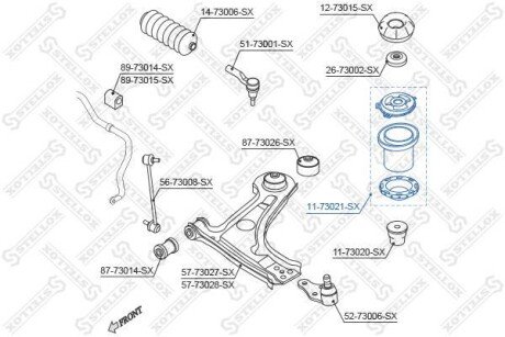 Автозапчасть STELLOX 1173021SX