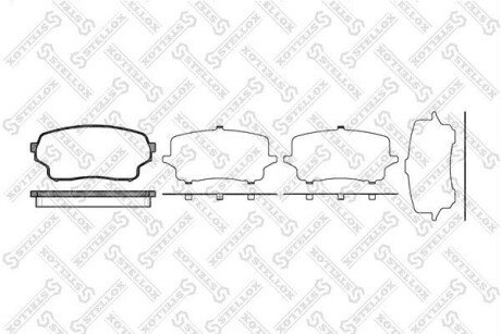 Колодки дискові передні STELLOX 1177001BSX