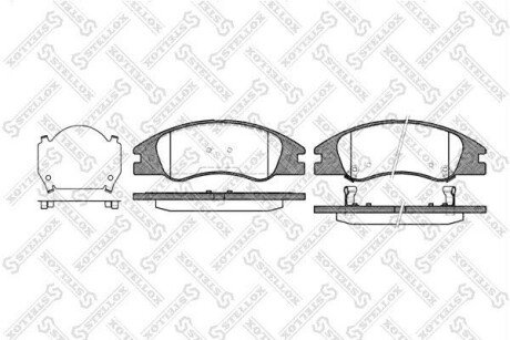 Колодки дискові передні STELLOX 145 002-SX