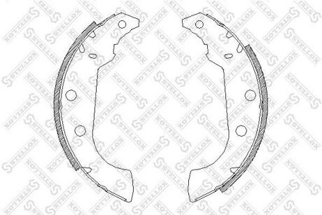 Колодки гальмівні барабанні STELLOX 146 101-SX