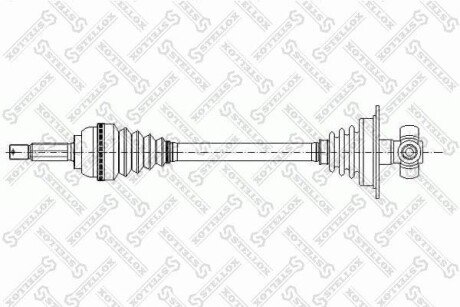 Привід лівий 682mm STELLOX 158 1033-SX