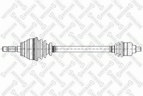 Привід правий 761mm STELLOX 158 1034-SX