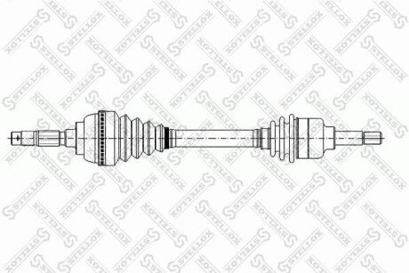 Привід лівий 762mm STELLOX 158 1035-SX