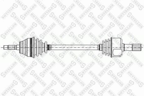 Привід лівий 594mm STELLOX 158 1044-SX