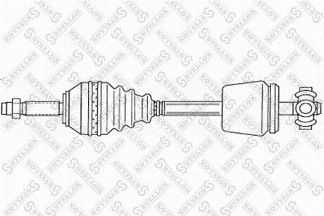 Привід лівий 681mm STELLOX 158 1766-SX