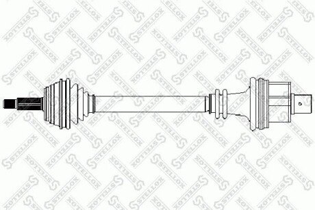 Привід правий 747mm STELLOX 158 1770-SX