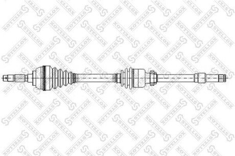 Привід передній правий STELLOX 158 1772-SX