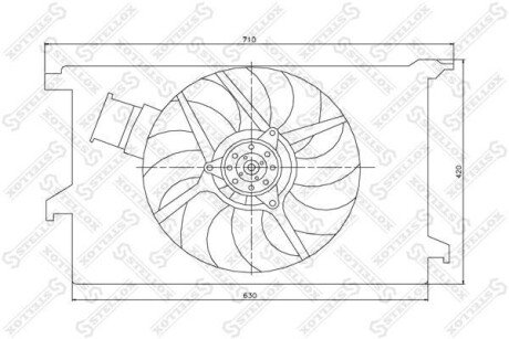 Вентилятор охолодження STELLOX 29-99271-SX