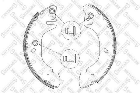 Колодки гальмівні барабанні STELLOX 316 101-SX