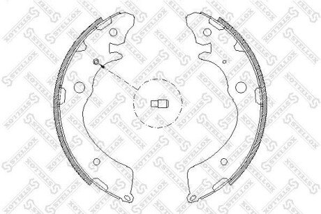 Колодки гальмівні барабанні STELLOX 394100SX
