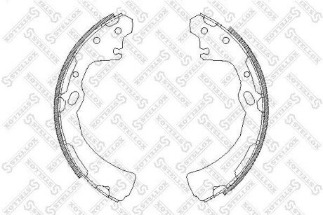 Колодки гальмівні барабанні STELLOX 395100SX