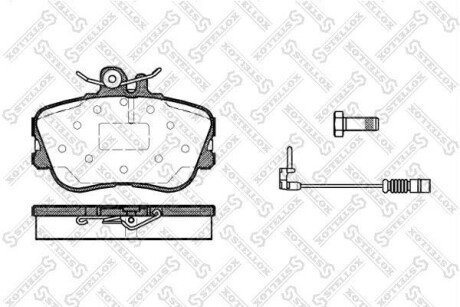 Колодки дискові передні STELLOX 456002BSX