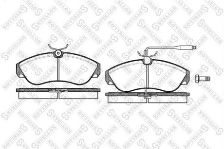 Колодки дискові передні STELLOX 498 002-SX