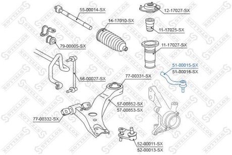 Автозапчасть STELLOX 5100015SX