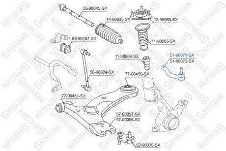 Автозапчасть STELLOX 5198071SX