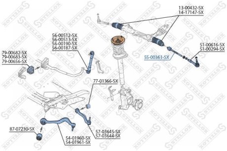 Шарнир STELLOX 5500361SX