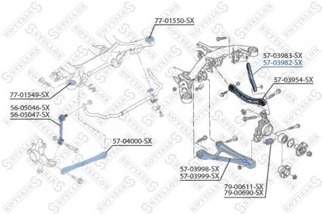 Важіль підвіски STELLOX 5703982SX