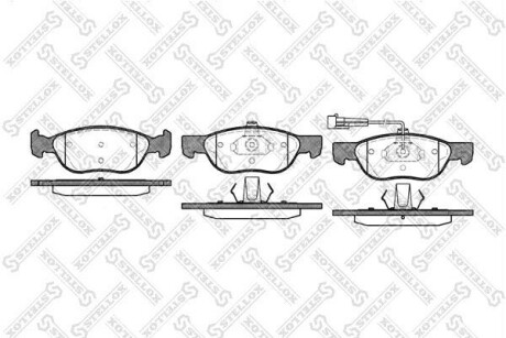 Колодки дискові передні STELLOX 598 011B-SX