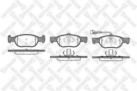 Колодки дискові передні STELLOX 599 011B-SX