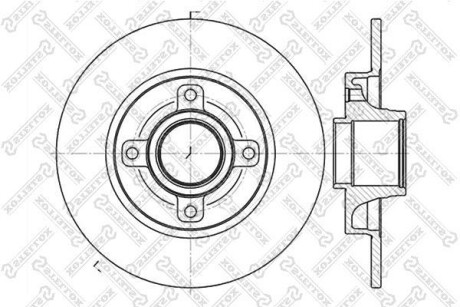 Тормозной диск STELLOX 6020-1947-SX