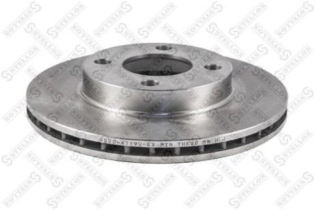 Диск гальмівний передній STELLOX 6020-4719V-SX