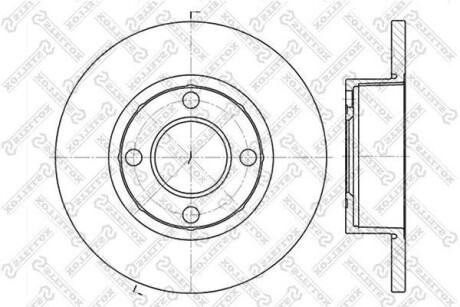 Диск гальмівний передній STELLOX 6020-4737-SX