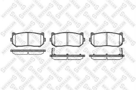 Колодки дискові задні STELLOX 660002SX