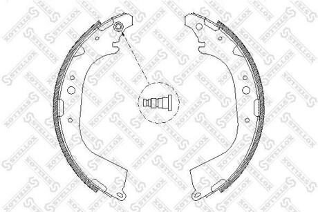 Колодки гальмівні барабанні STELLOX 661101SX