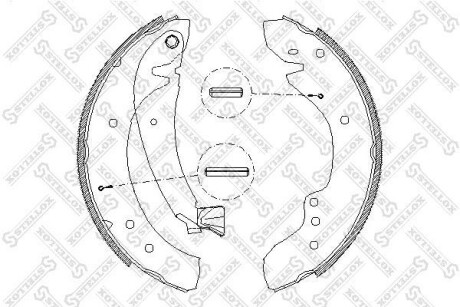 Колодки барабанні STELLOX 729 100-SX