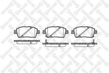 Колодки дискові передні STELLOX 751002BSX