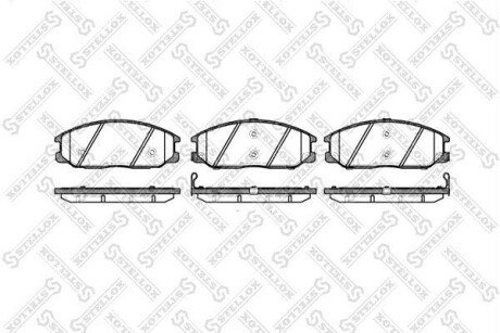 Колодки дискові передні STELLOX 782012BSX