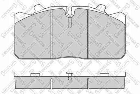 Комплект тормозных колодок, дисковый механизм STELLOX 85-11416-SX