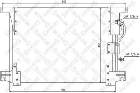 Конденсатор, кондиционер STELLOX 87-39102-SX