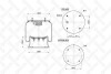 Кожух пневматической рессоры STELLOX 9008101SX (фото 1)