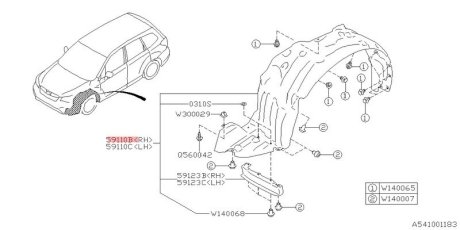 SUBARU 59110SG021