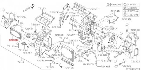 Heizungskuhler SUBARU 72130XA00A