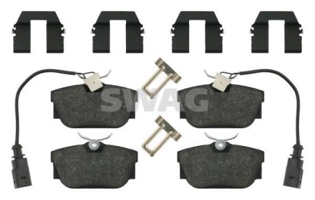 Гальмівні колодки, дискове гальмо (набір) SWAG 30916408