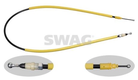 Тросик тормозной (сторона установки: сзади справа) SWAG 60 93 3168