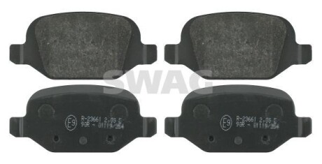 Гальмівні колодки, дискове гальмо (набір) SWAG 70916370