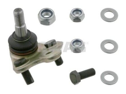 Шаровая опора с дополнительными материалами (сторона установки: снизу, передний мост с обеих сторон) SWAG 81 92 3243