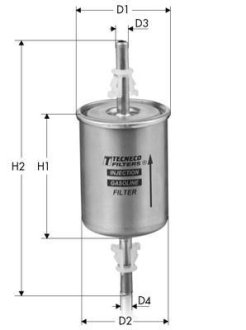 Фільтр паливний Alfa Romeo 92-/Bmw/Citroen C15 91-/Fiat Regata 85- (FSO P) Tecneco IN94