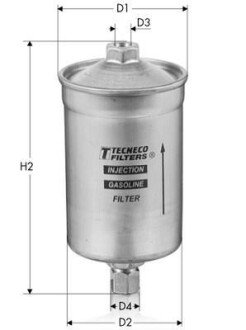 Фільтр палива Alfa Romeo Fiat Lancia VW - МОДЕ Tecneco IN96