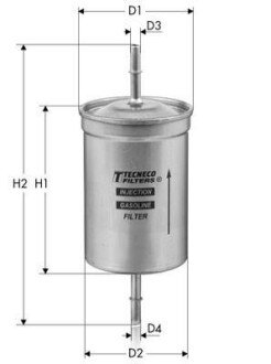 Фільтр паливний Renault Laguna/Safrane 1.8-3.0 93- Tecneco IN99