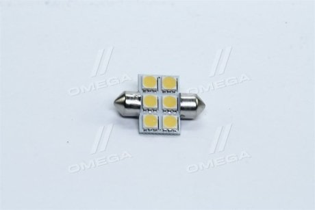 Лампа LED Софітні C5W 24V T11x31-S8.5 (6 SMD size5050) WARM WHITE <> TEMPEST TMP09T1124V