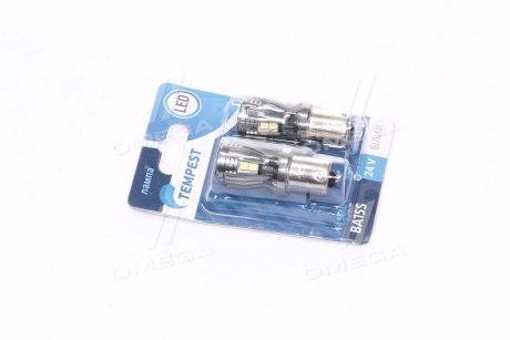 Лампа LED покажчиків поворотів і стоп-сигналів 24V BA15S 14SMD WHITE <> TEMPEST TMPLX16S2524