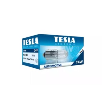 Автолампа Standard T4W BA9s 4 W прозрачная TESLA B54102