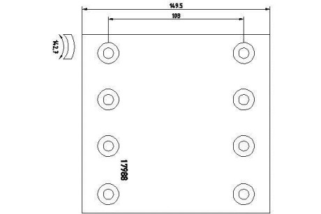 Гальмівні накладки, барабанного гальма TEXTAR 1798806
