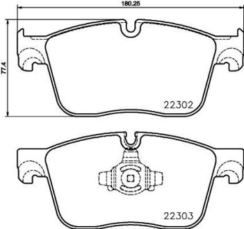 Гальмівні колодки JAGUAR/LAND ROVER F-Pace/Range Rover "F "15>> TEXTAR 2230201