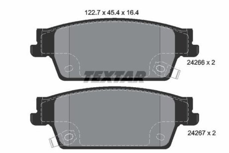 Комплект тормозных колодок, дисковый механизм TEXTAR 2426601